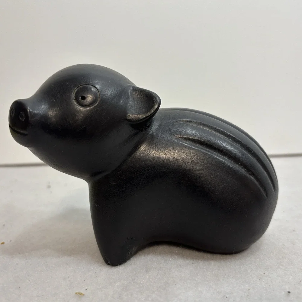 Vintage‎ Black Piggy Bank